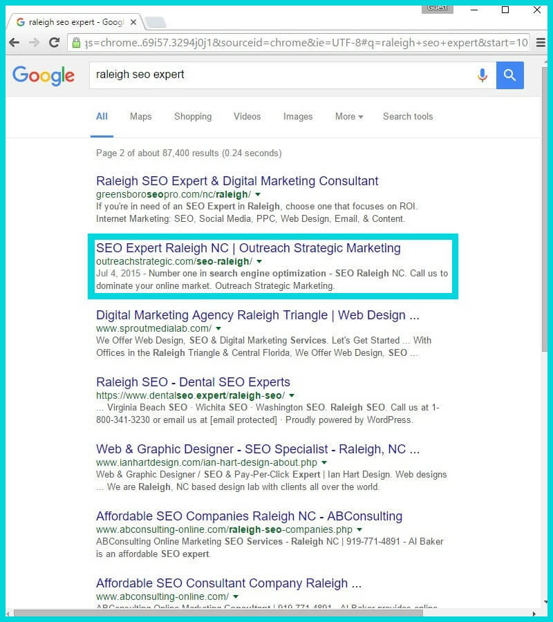 The Best Internet Marketing Companies in Raleigh Can't Compete "Raleigh SEO Expert" - Outcompeting Raleigh Marketing Firms in Their Own Backyard